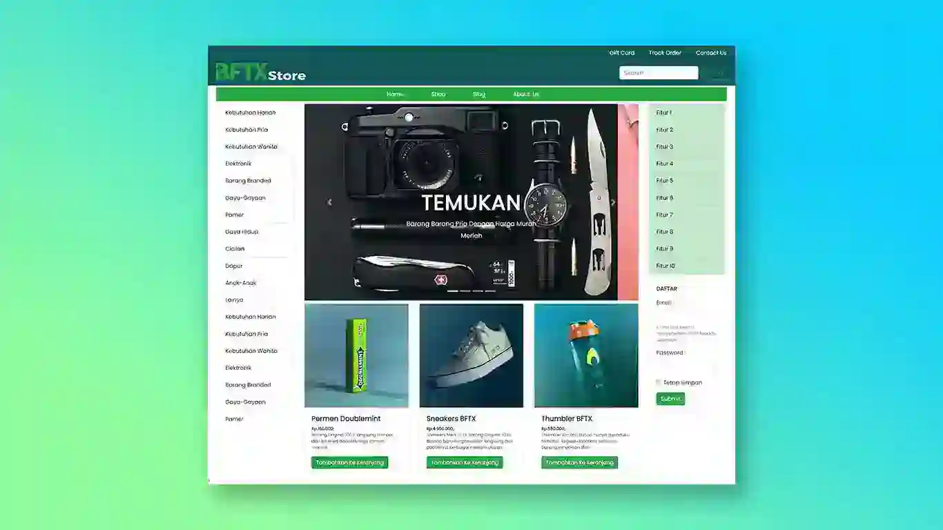 E-Commerce Landing Page